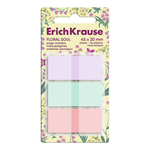 Picture of EK PLASTIC PAGE MARKER FLORAL SOUL 45X20MM